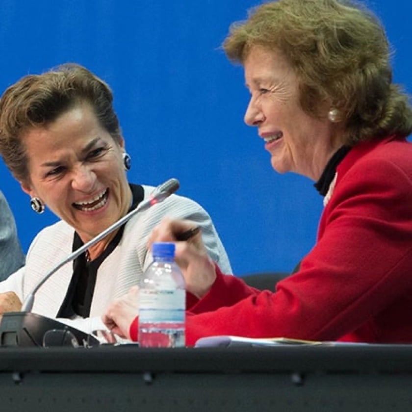 Christiana Figueres & Mary Robinson: A Stubborn Optimist & A Prisoner of Hope On Climate Action